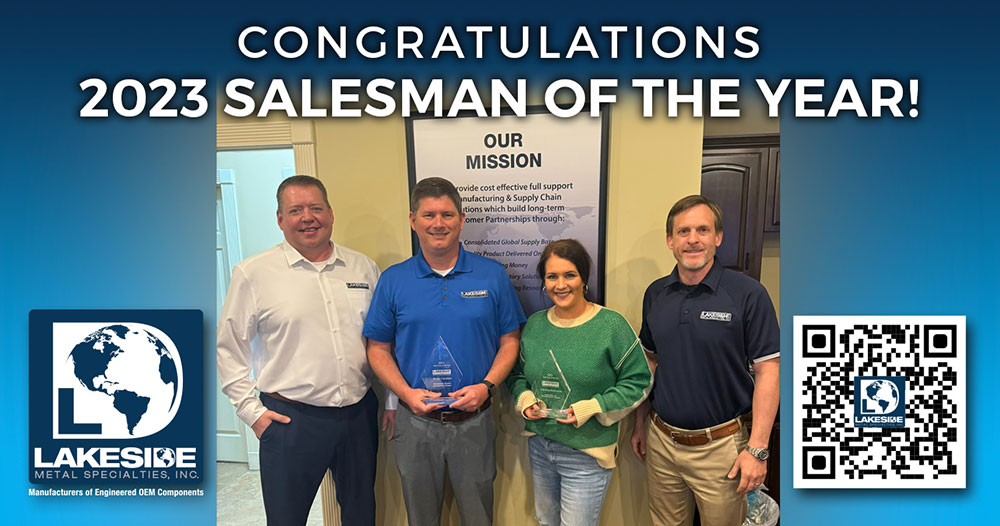 Salesman of the Year for Third Time
